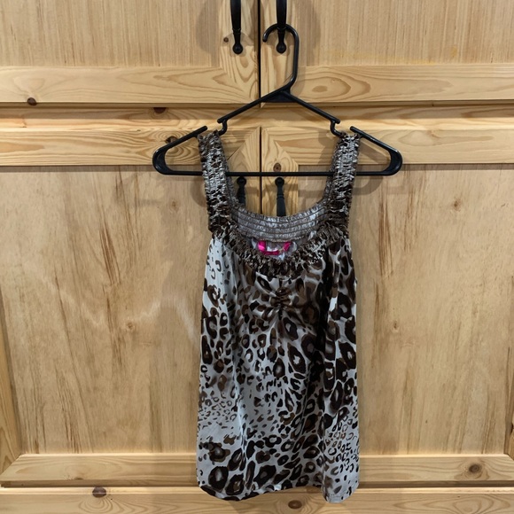 Brand unknown cheetah animal printed 2 piece pajama set size 1X - Picture 4 of 6